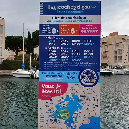 Apartment Le Cap D'agde, Port Raphael, 5 Pers, Clim, Piscine